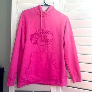 Pink bass pro hoodie
